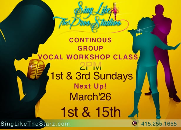 Sing Like The Pros! @ Sing Like The Starz Studios March’26 Grp SLS Singing Workshops