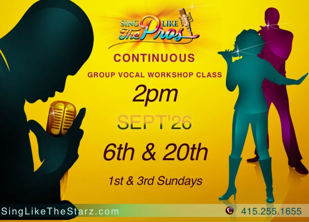 Sing Like Starz! Sept Group Common Sense Singing Balanced Vocal Registration Singing Workshops X’s 2 Sang!